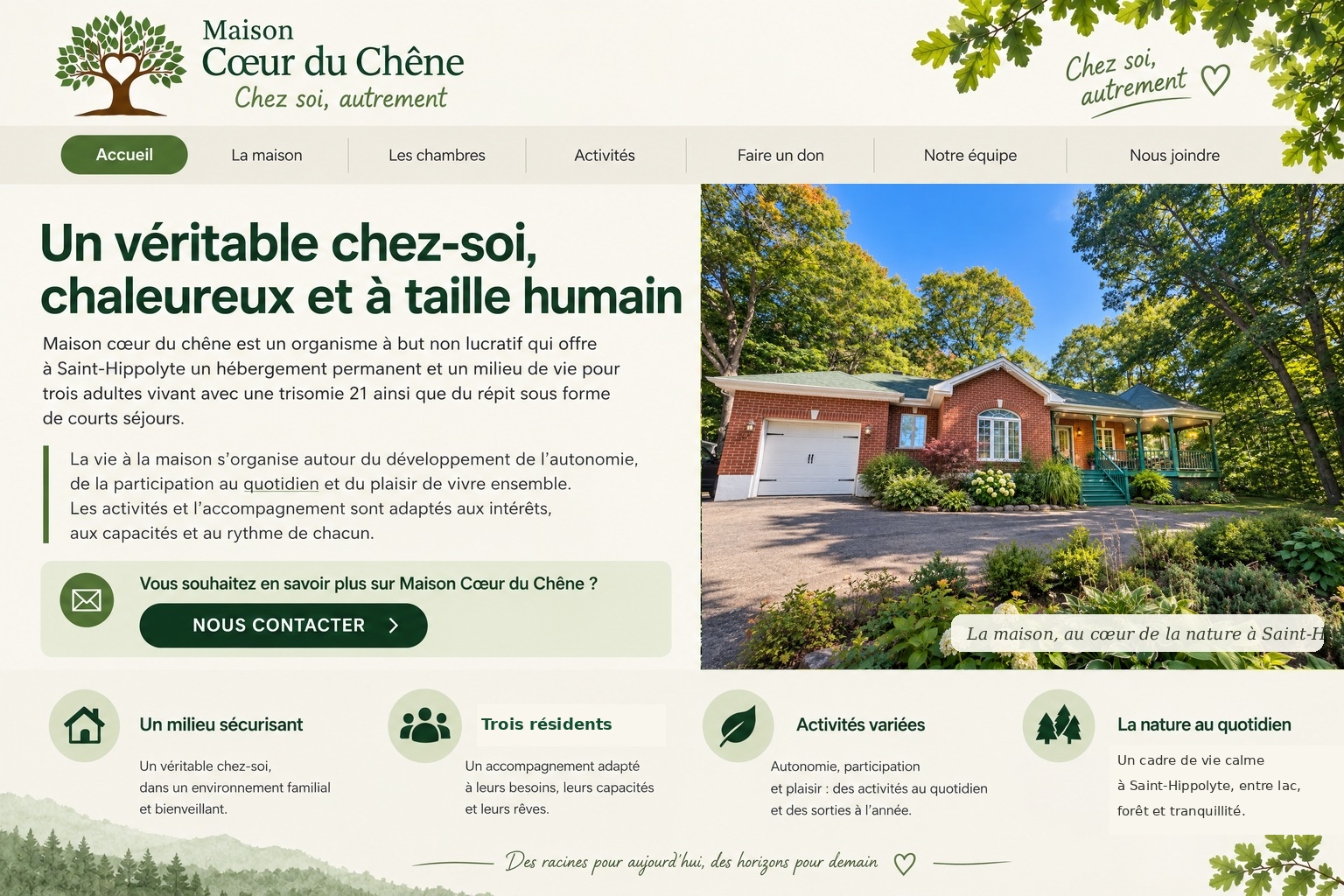 Accueil — Maison Cœur du Chêne